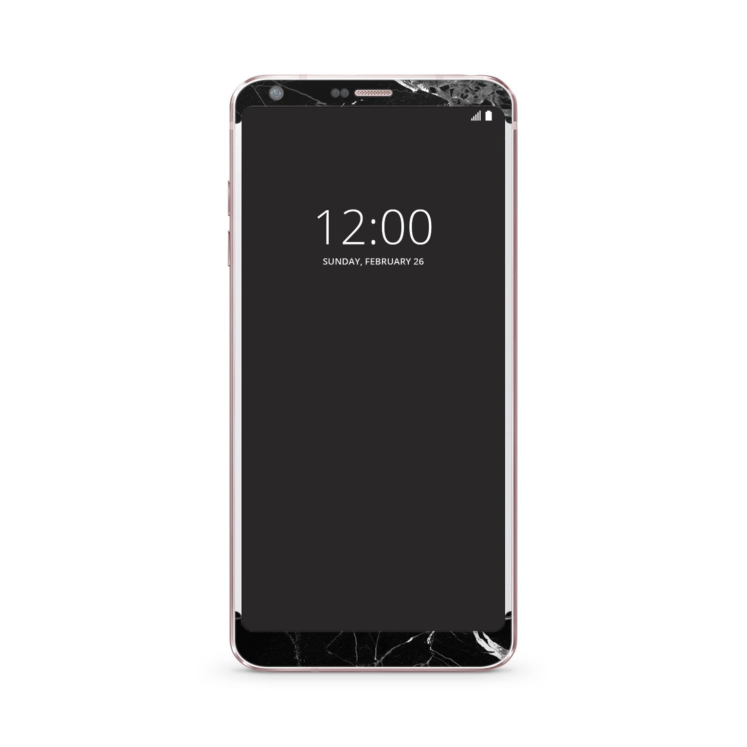 BLACK MARBLE LG vinyl skin