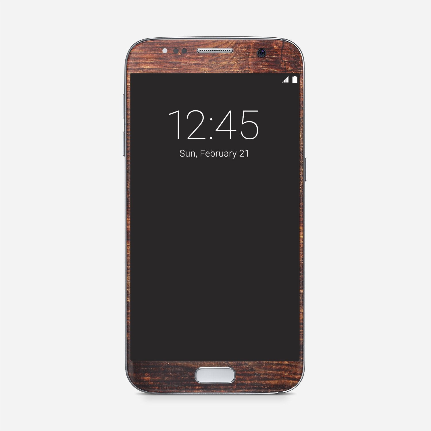 BROWN WOOD Samsung vinyl skin