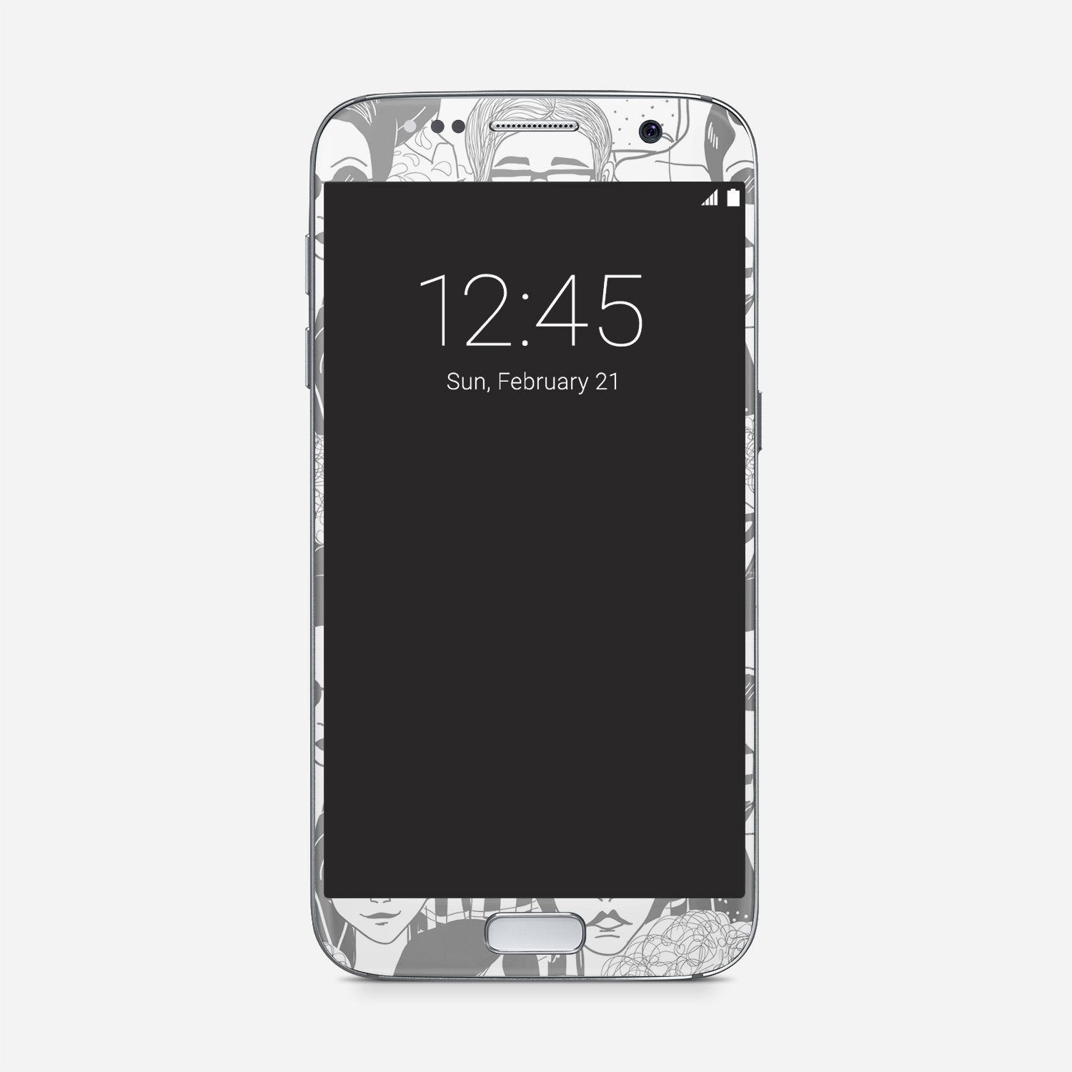 PEOPLE IN GREY Samsung vinyl skin