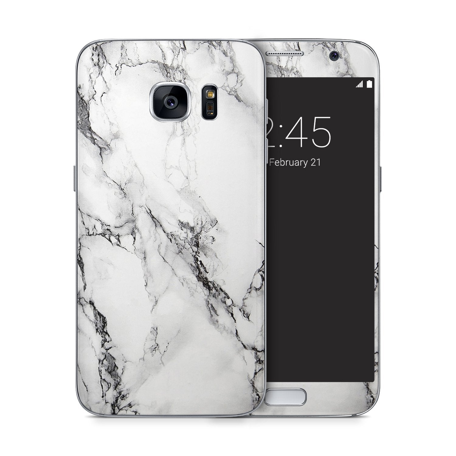 WHITE MARBLE Samsung vinyl skin