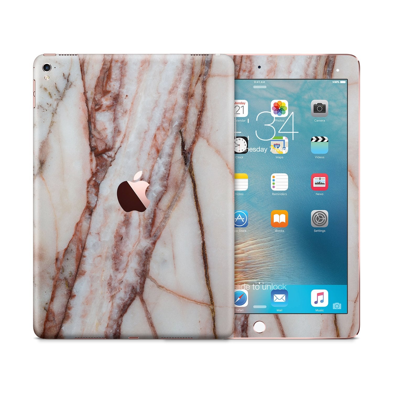 BEIGE MARBLE Ipad tablet vinyl skin