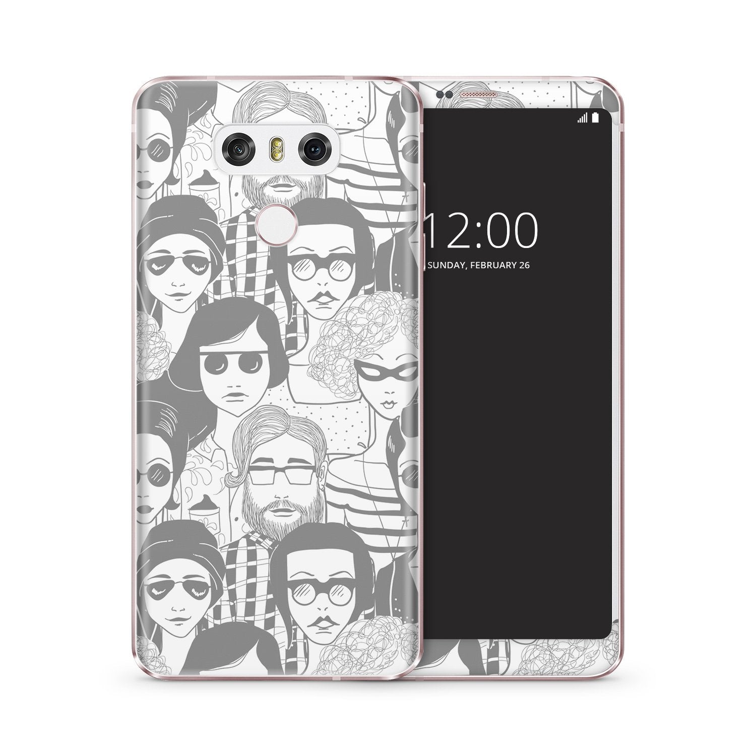 PEOPLE IN GREY LG vinyl skin