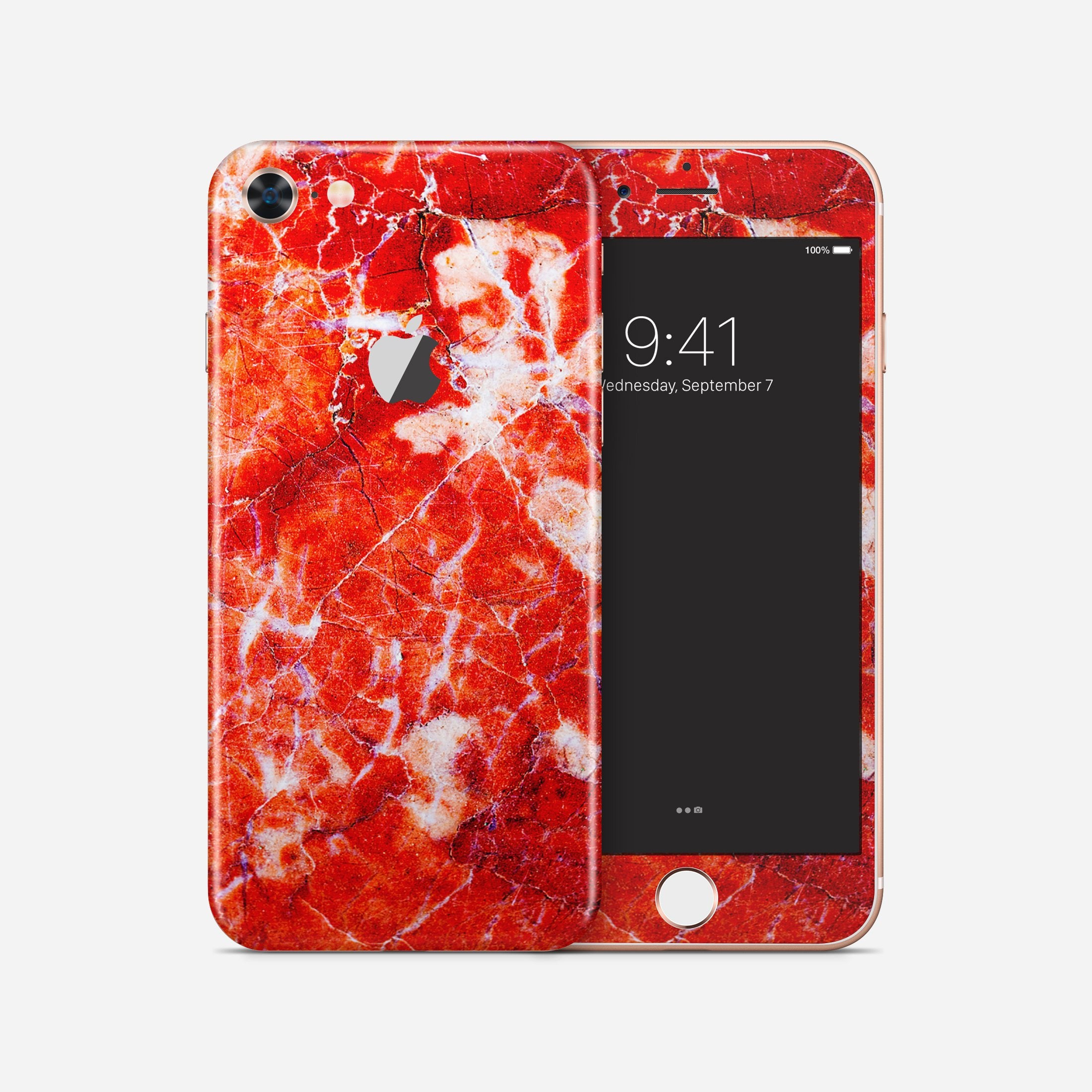 RED MARBLE Iphone/ Ipod vinyl skin