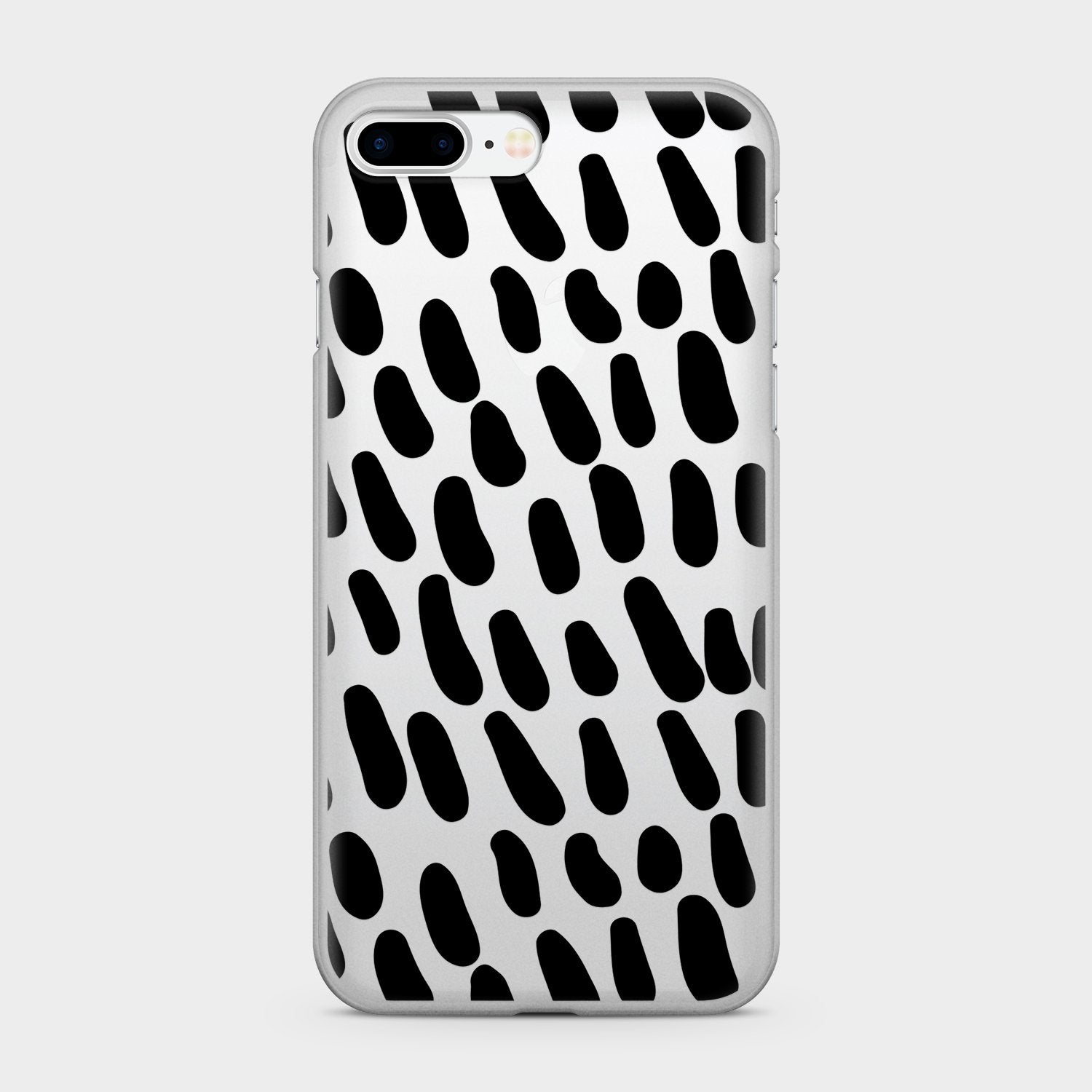 BLACK RAIN clear iPhone case (D39)