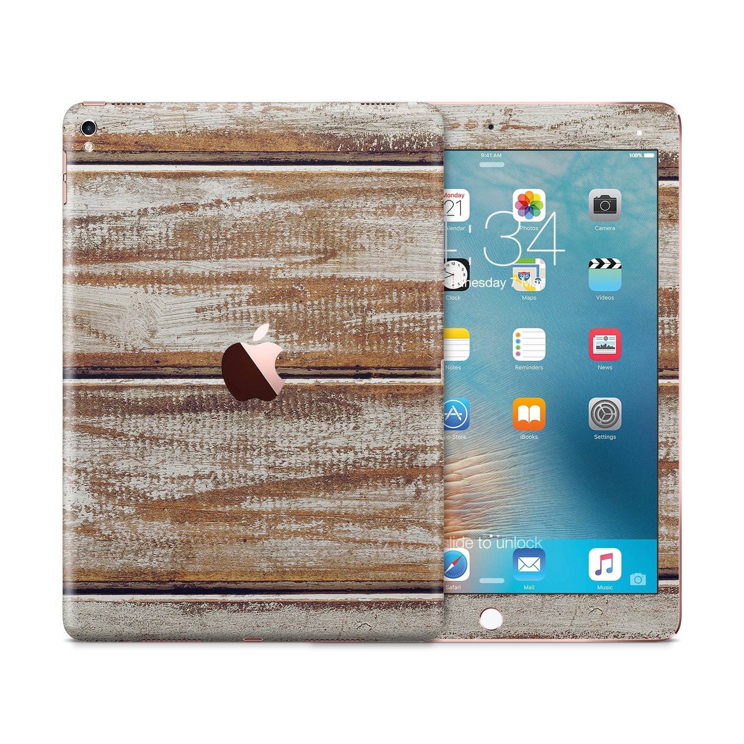SCRATCHY WOOD Ipad tablet vinyl skin
