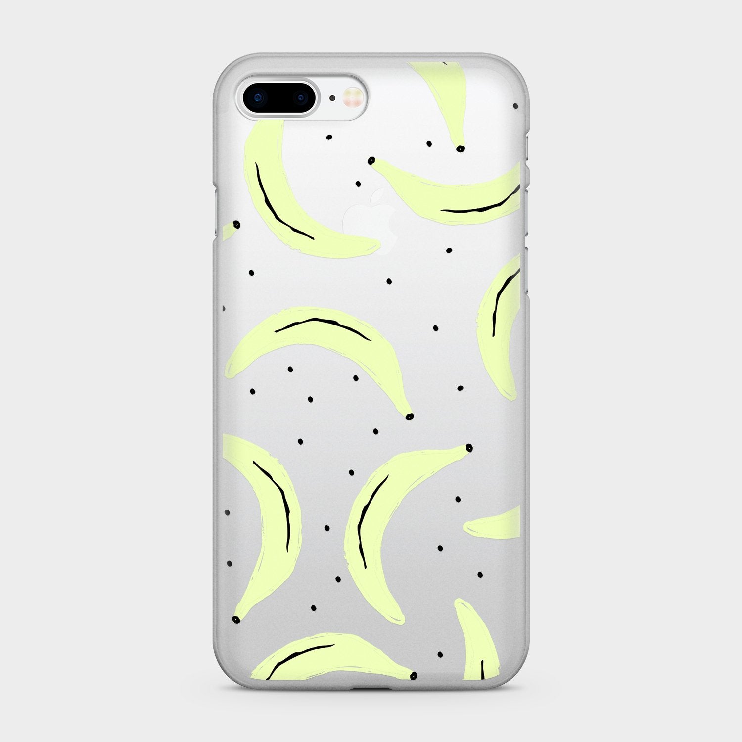 NEON BANANAS clear iPhone case (D66)