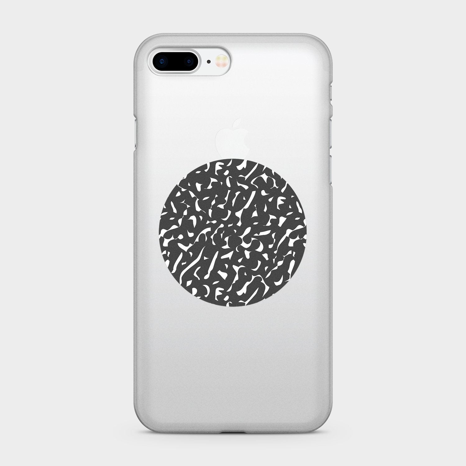 DARK MOON clear iPhone case (D7)