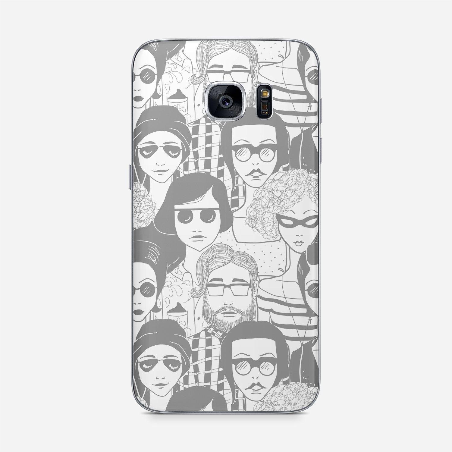 PEOPLE IN GREY Samsung vinyl skin