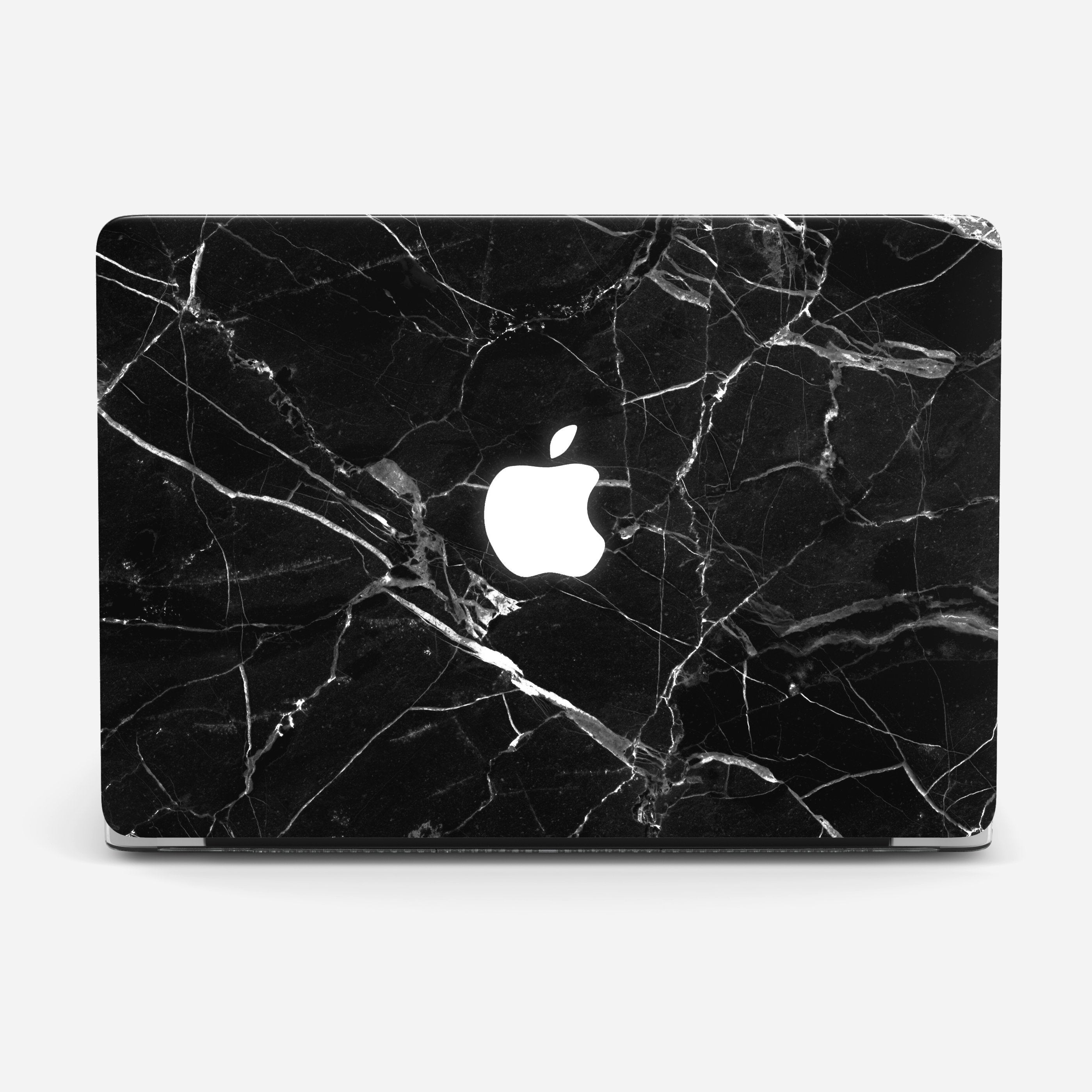 BLACK MARBLE laptop vinyl skin