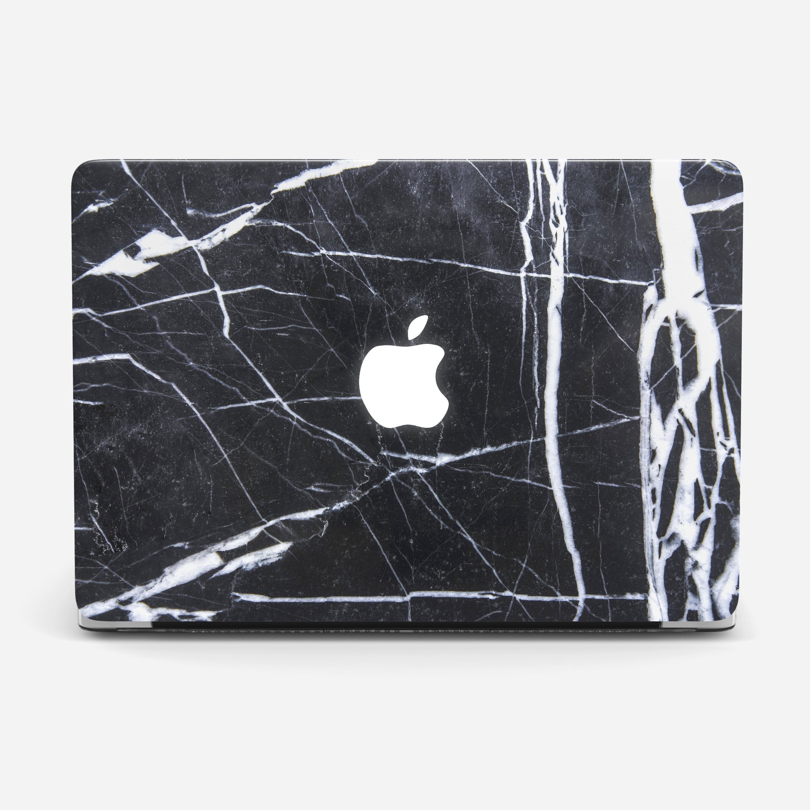 BLACK MARBLE v2 laptop vinyl skin
