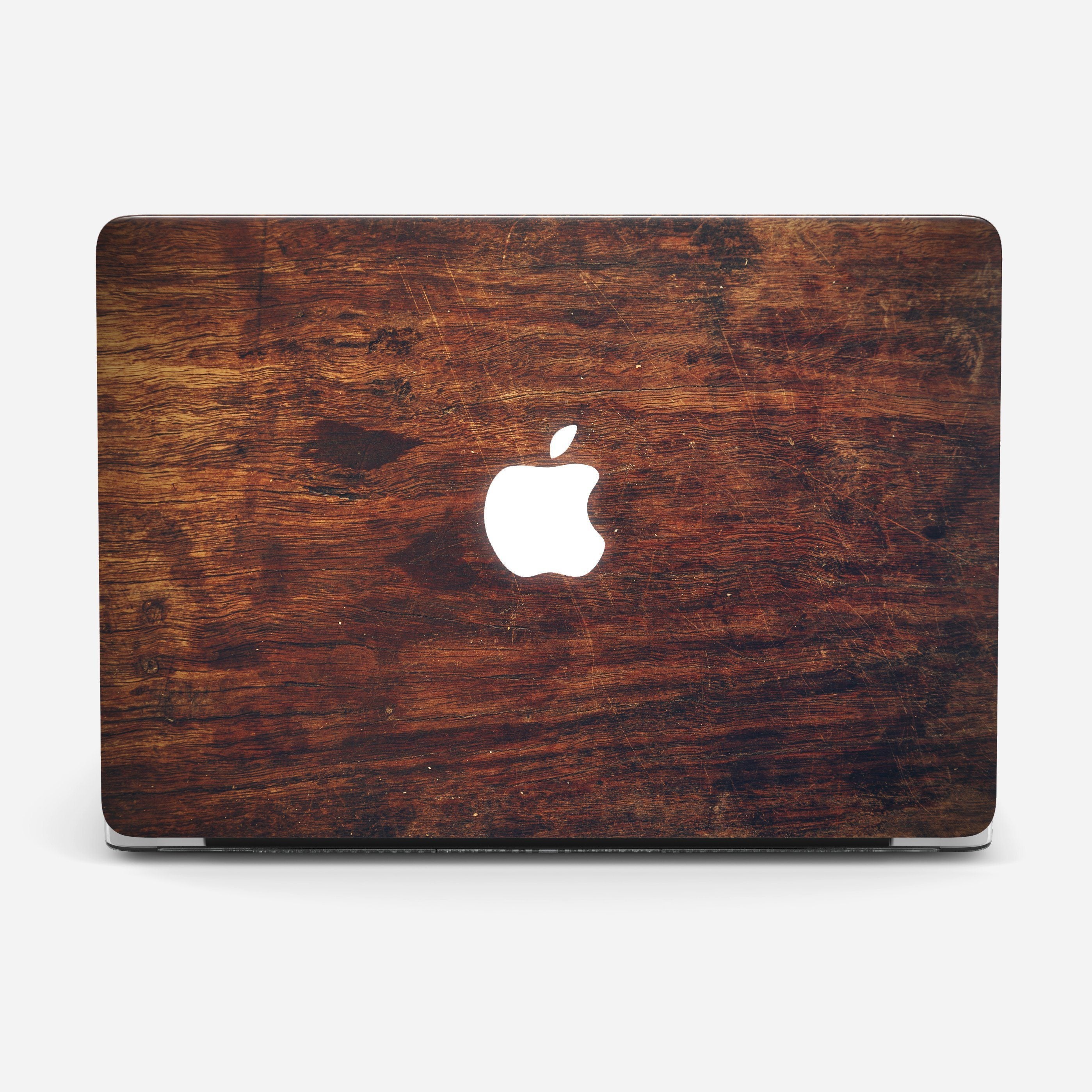BROWN WOOD v4 laptop vinyl skin