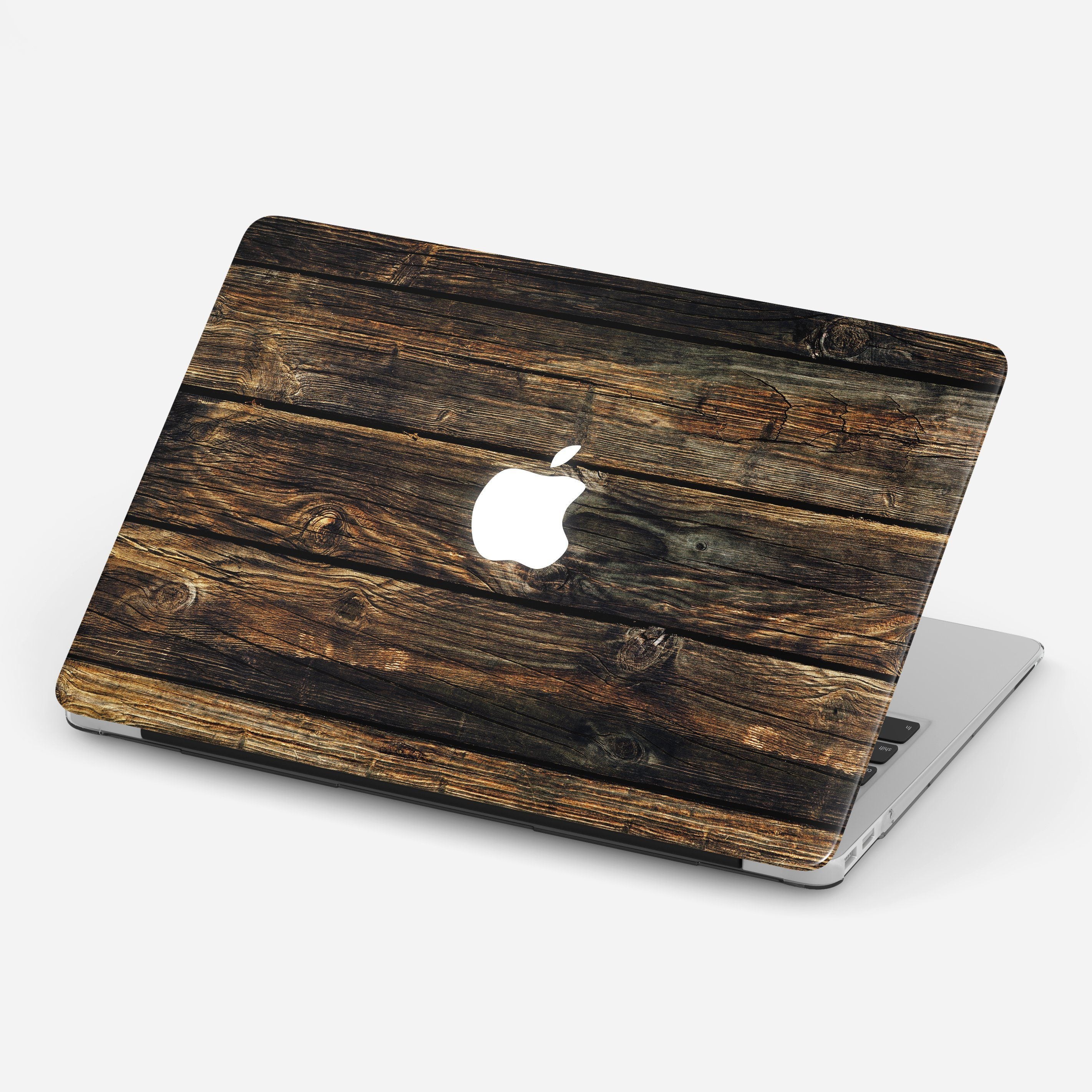 BROWN WOOD v3 laptop vinyl skin