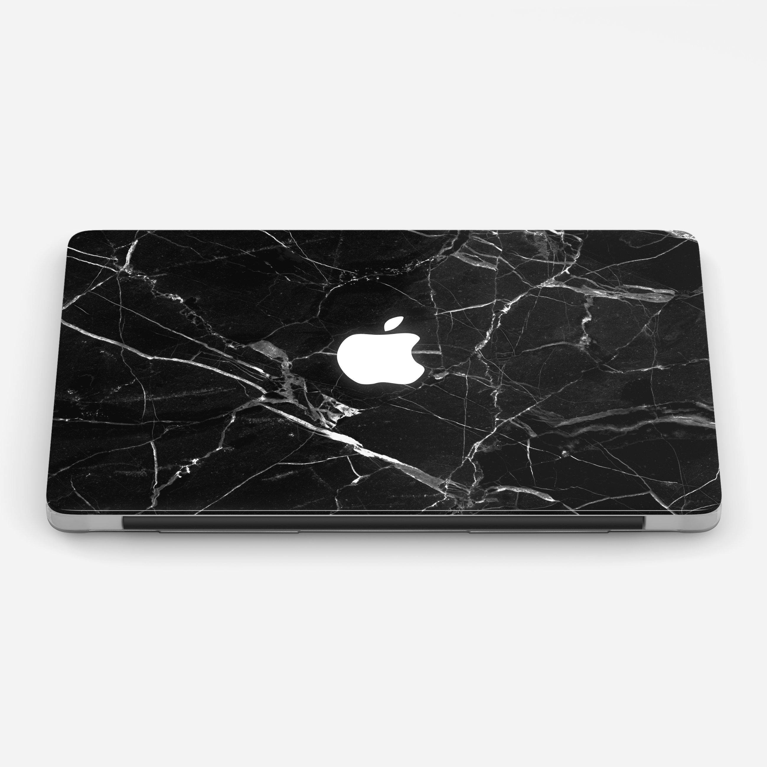 BLACK MARBLE laptop vinyl skin
