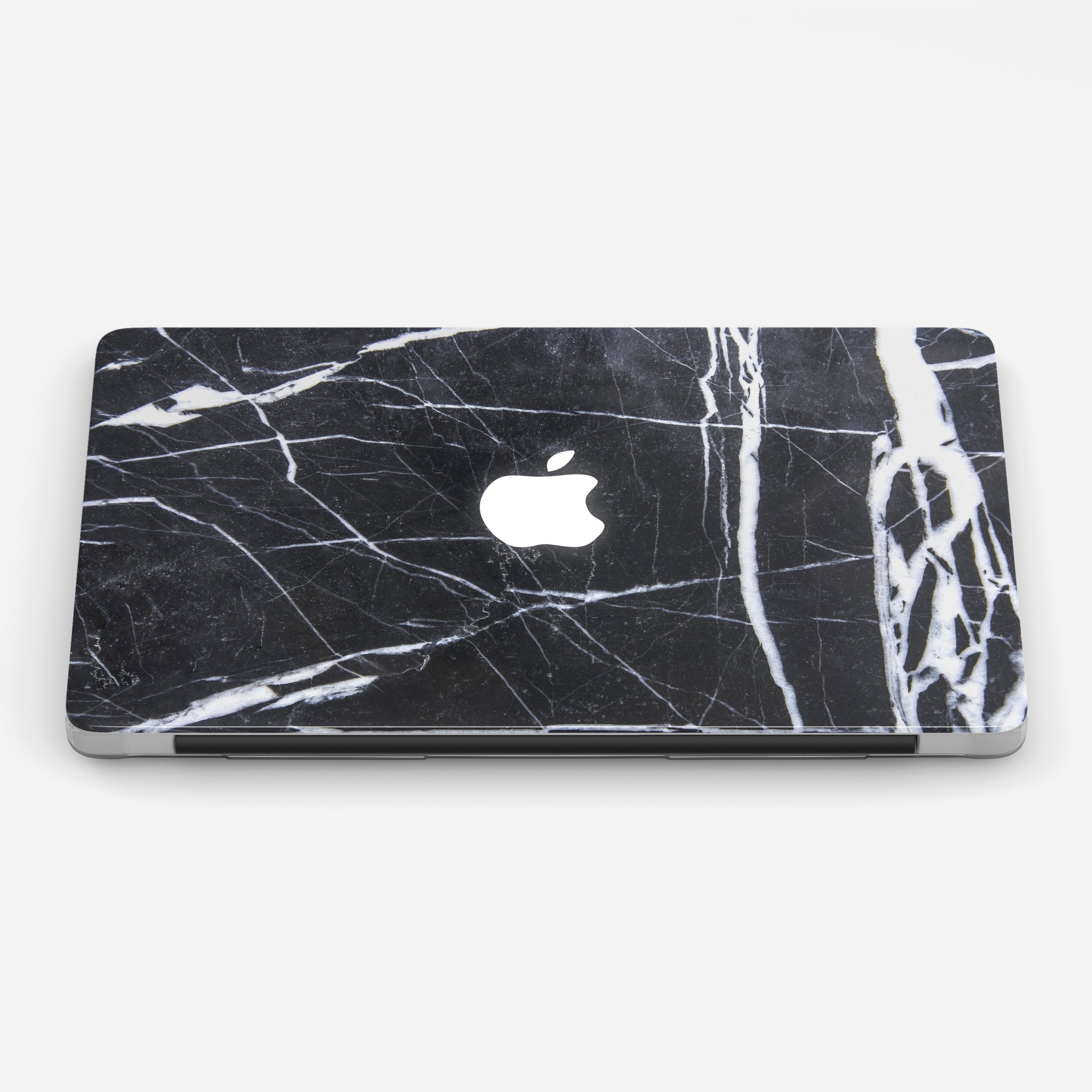 BLACK MARBLE v2 laptop vinyl skin