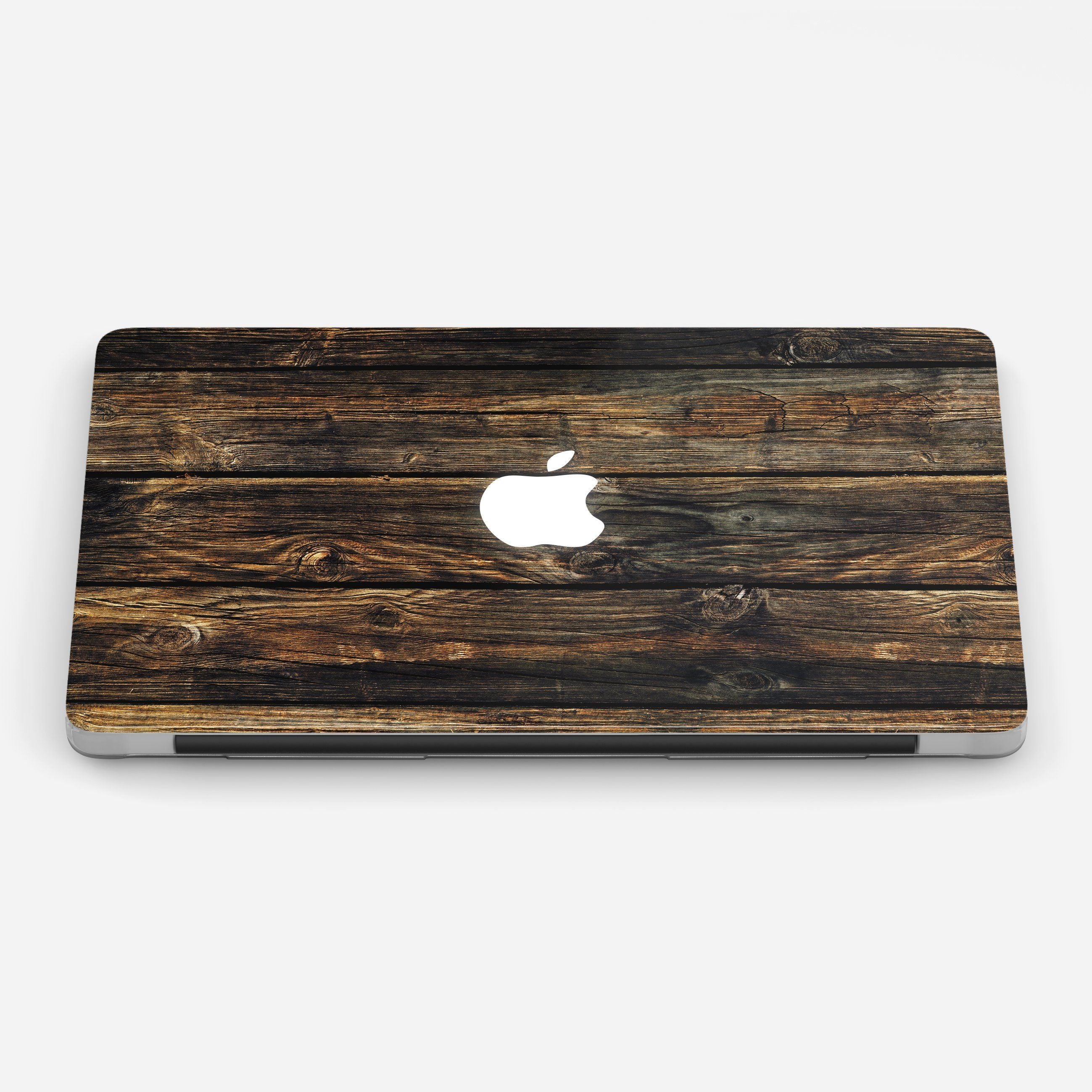 BROWN WOOD v3 laptop vinyl skin