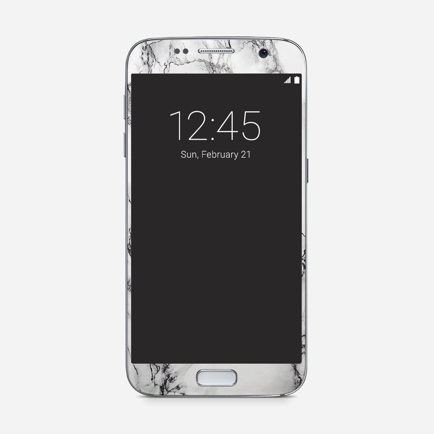 WHITE MARBLE Samsung vinyl skin