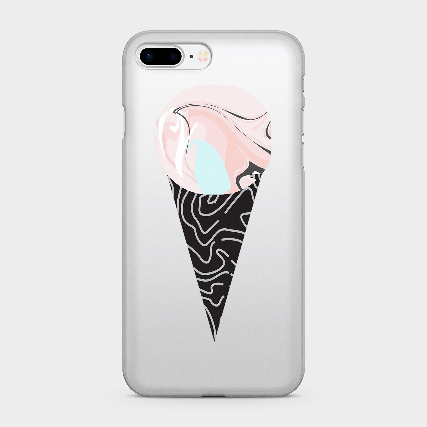 ICE CREAM clear iPhone case (D19)