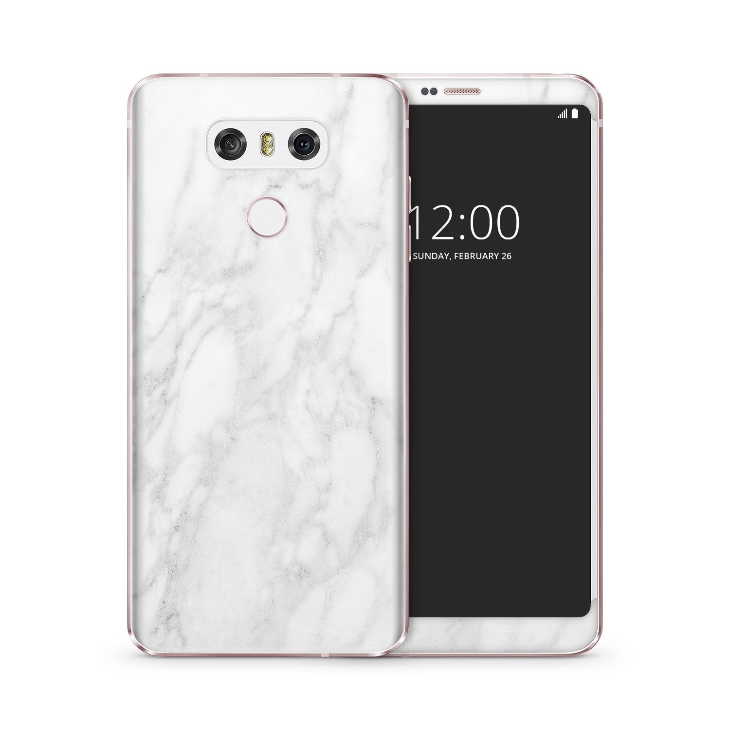 WHITE MARBLE v3 LG vinyl skin