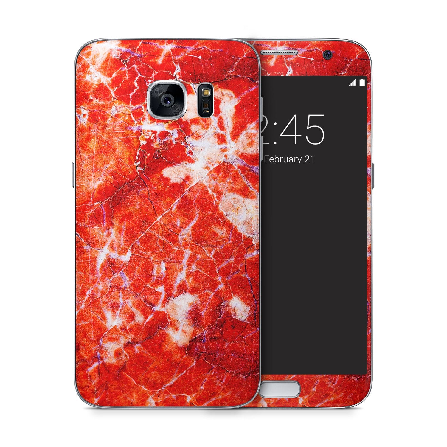 RED MARBLE Samsung vinyl skin