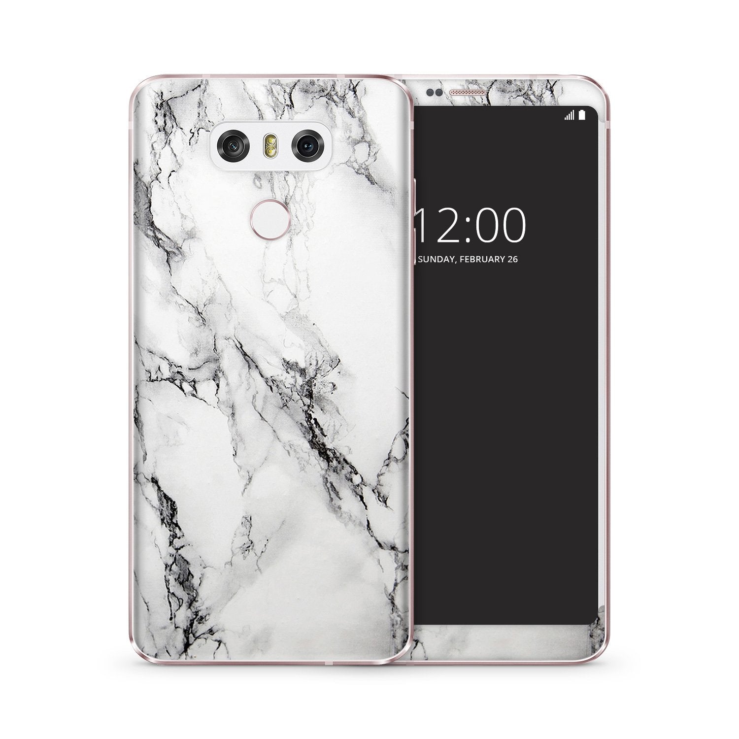 WHITE MARBLE LG vinyl skin