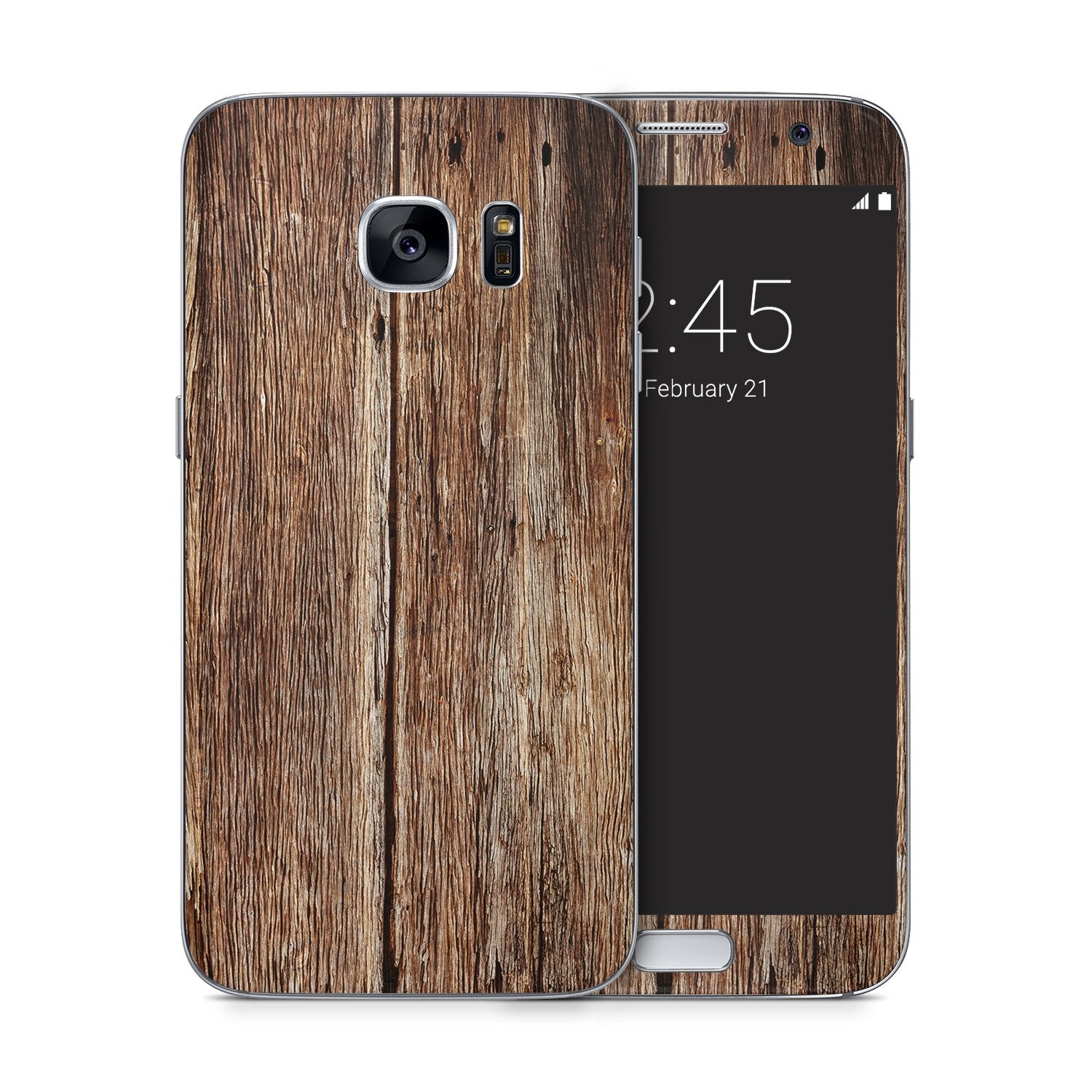 BROWN WOOD v2 Samsung vinyl skin