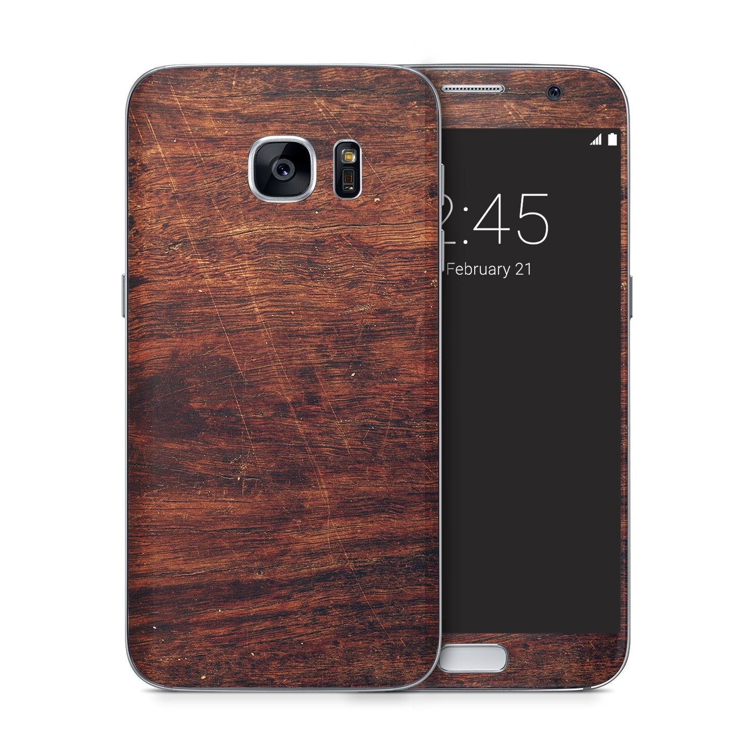 BROWN WOOD v4 Samsung vinyl skin