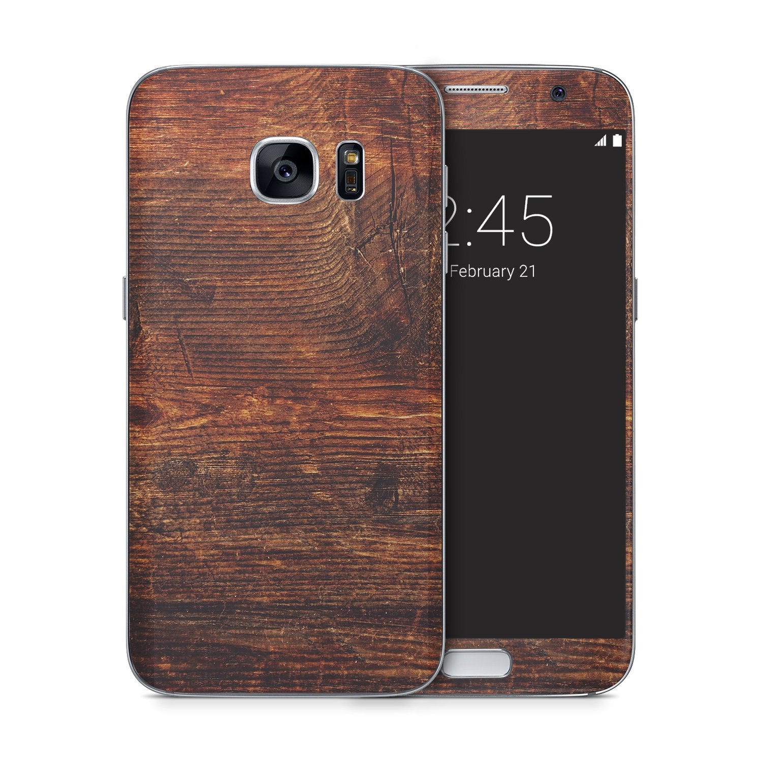 BROWN WOOD Samsung vinyl skin