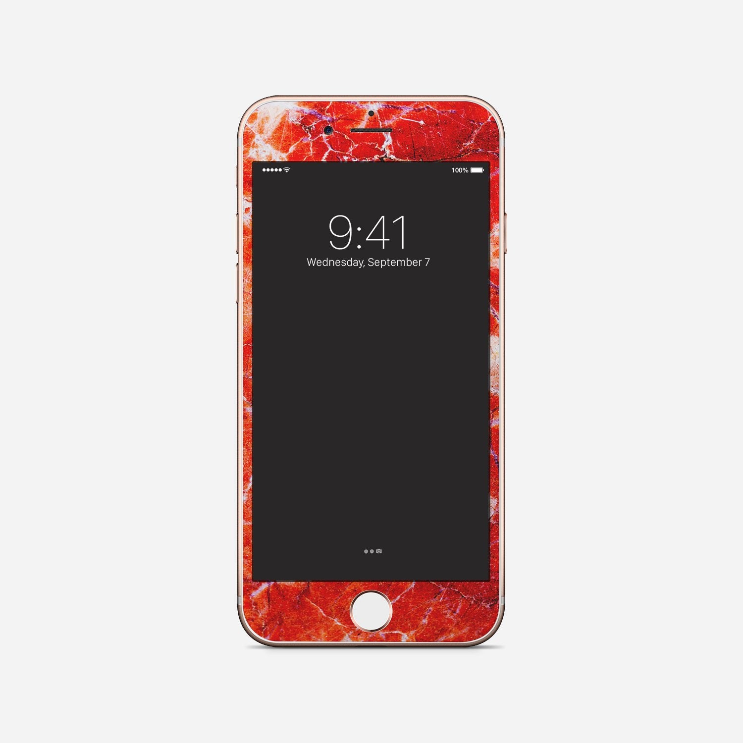 RED MARBLE Iphone/ Ipod vinyl skin
