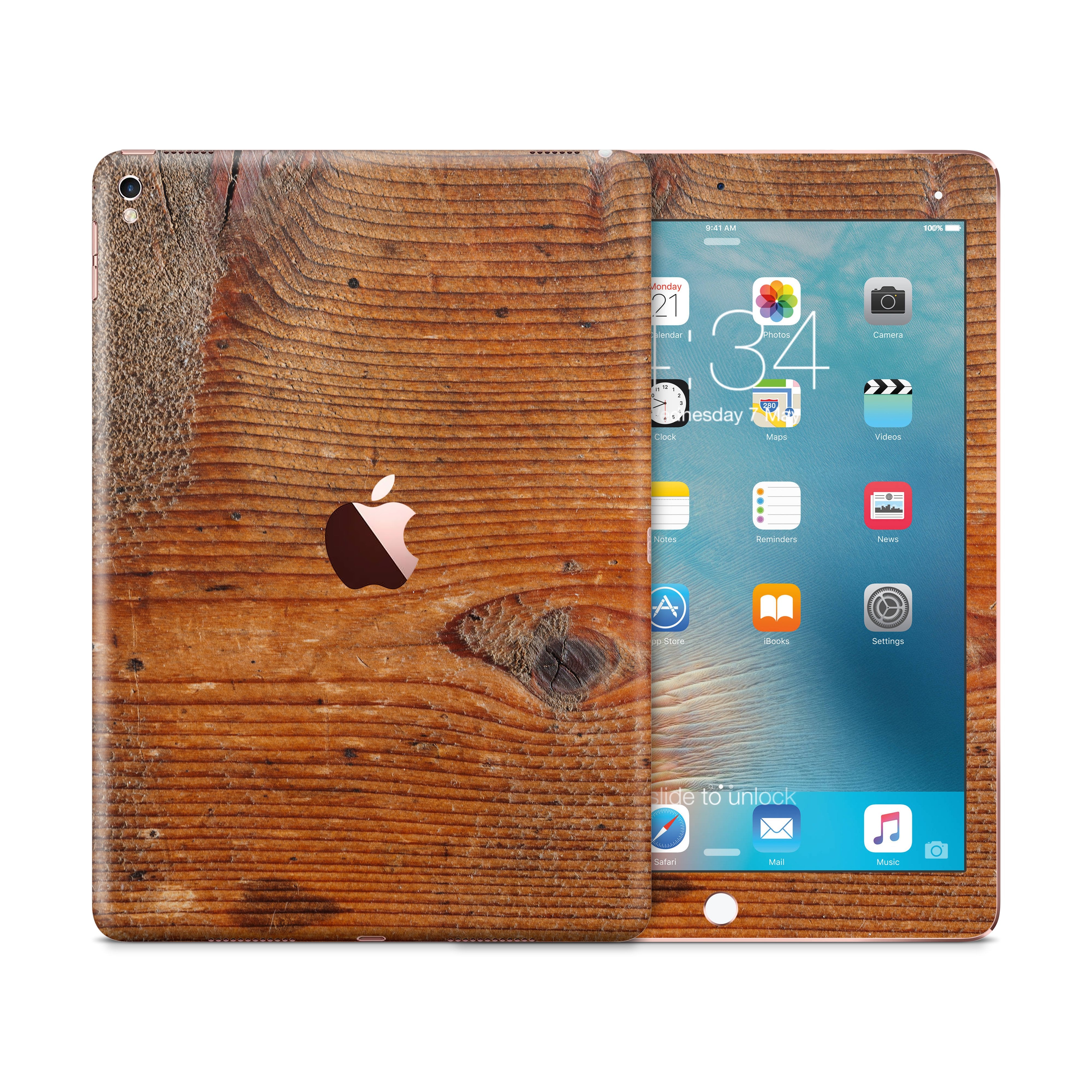 GINGER WOOD Ipad tablet vinyl skin