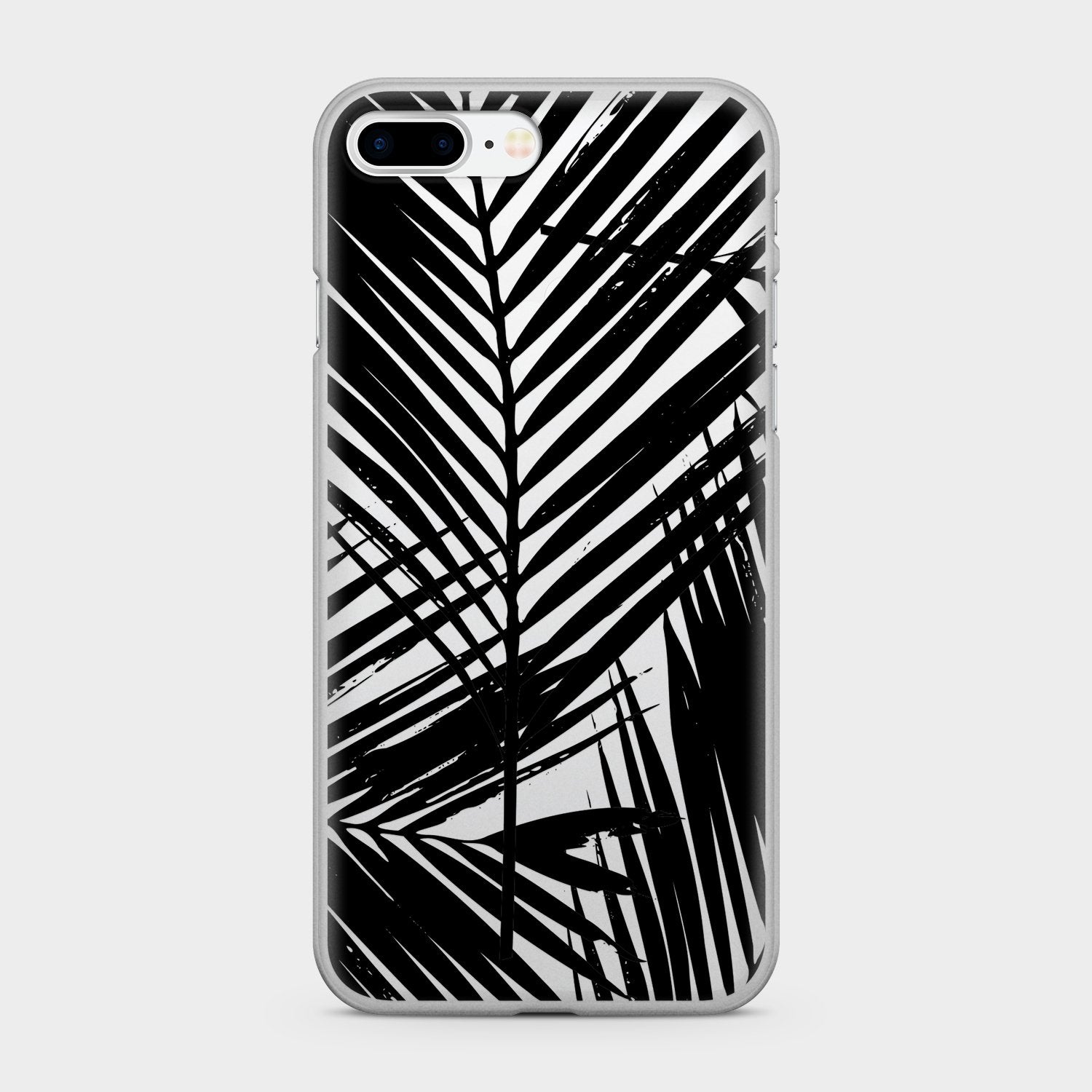 BLACK PALM clear iPhone case (D4)