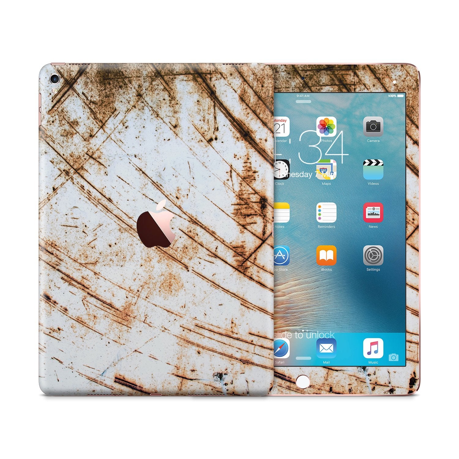 RUSTY METAL Ipad tablet vinyl skin