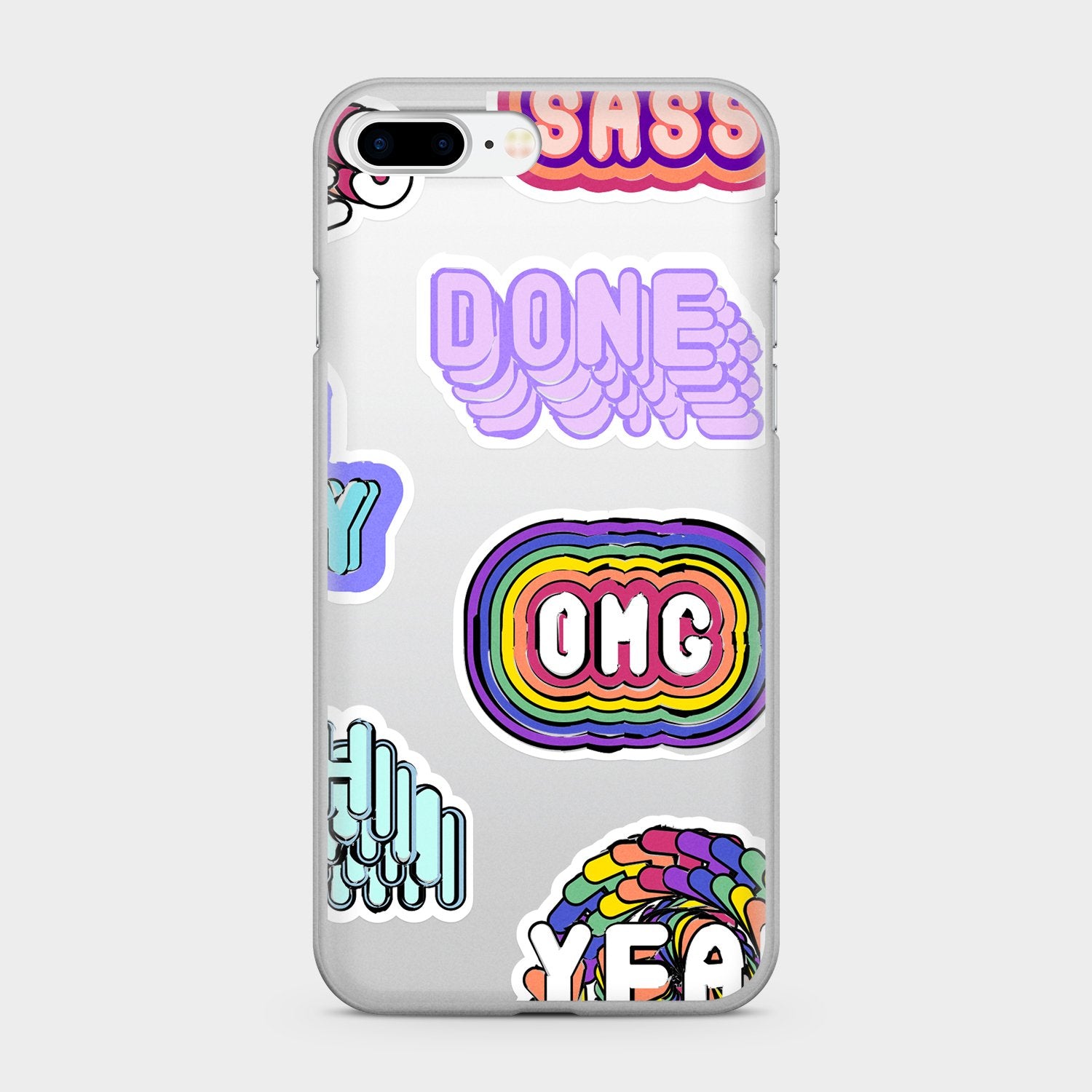 EMOTIONS clear iPhone case (D55)