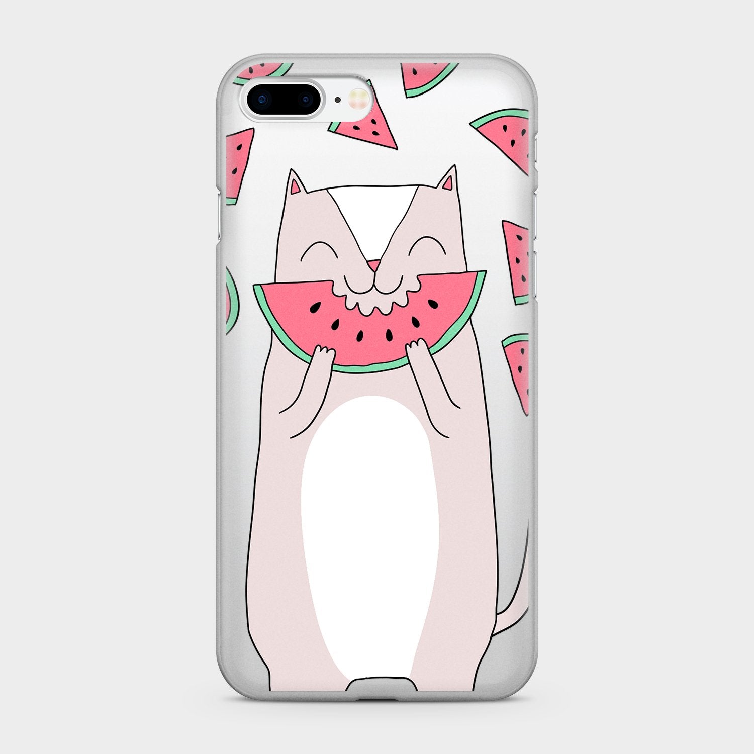WATERMELON LOVER clear iPhone case (D57)