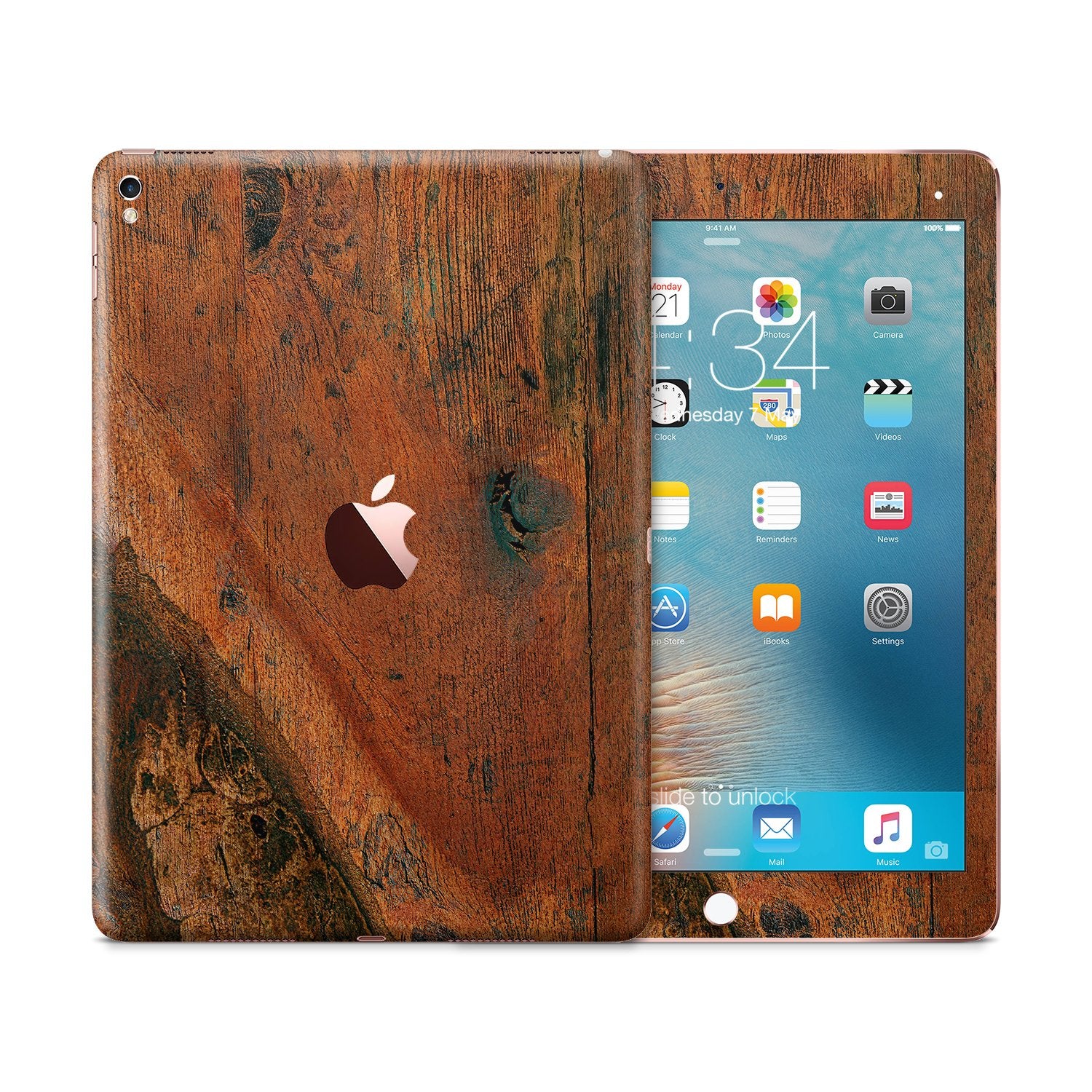 RED WOOD Ipad tablet vinyl skin