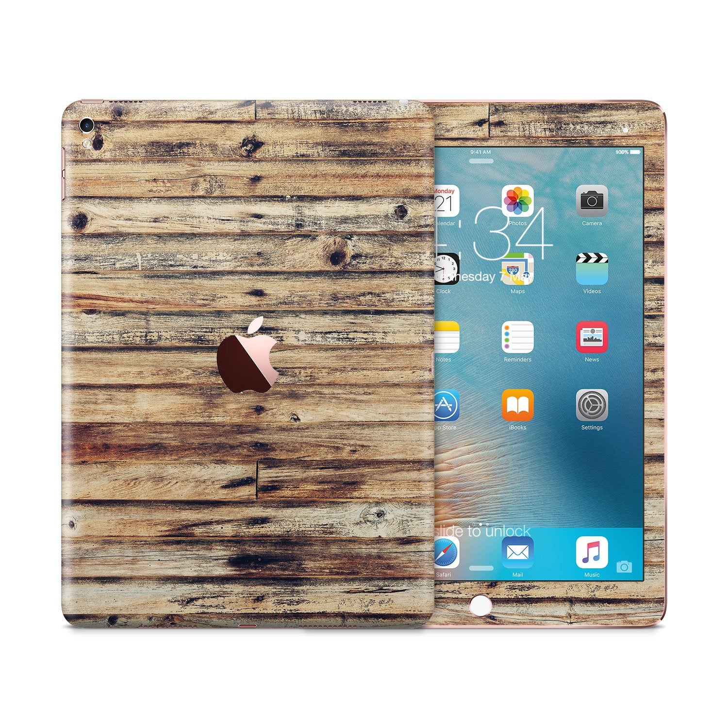 BURNED WOOD Ipad tablet vinyl skin