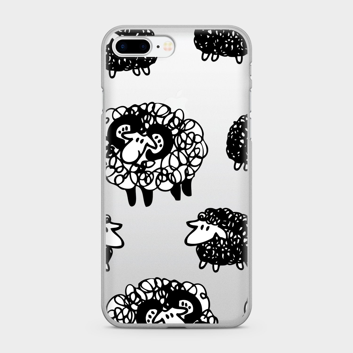 SHEEP clear iPhone case (D65)