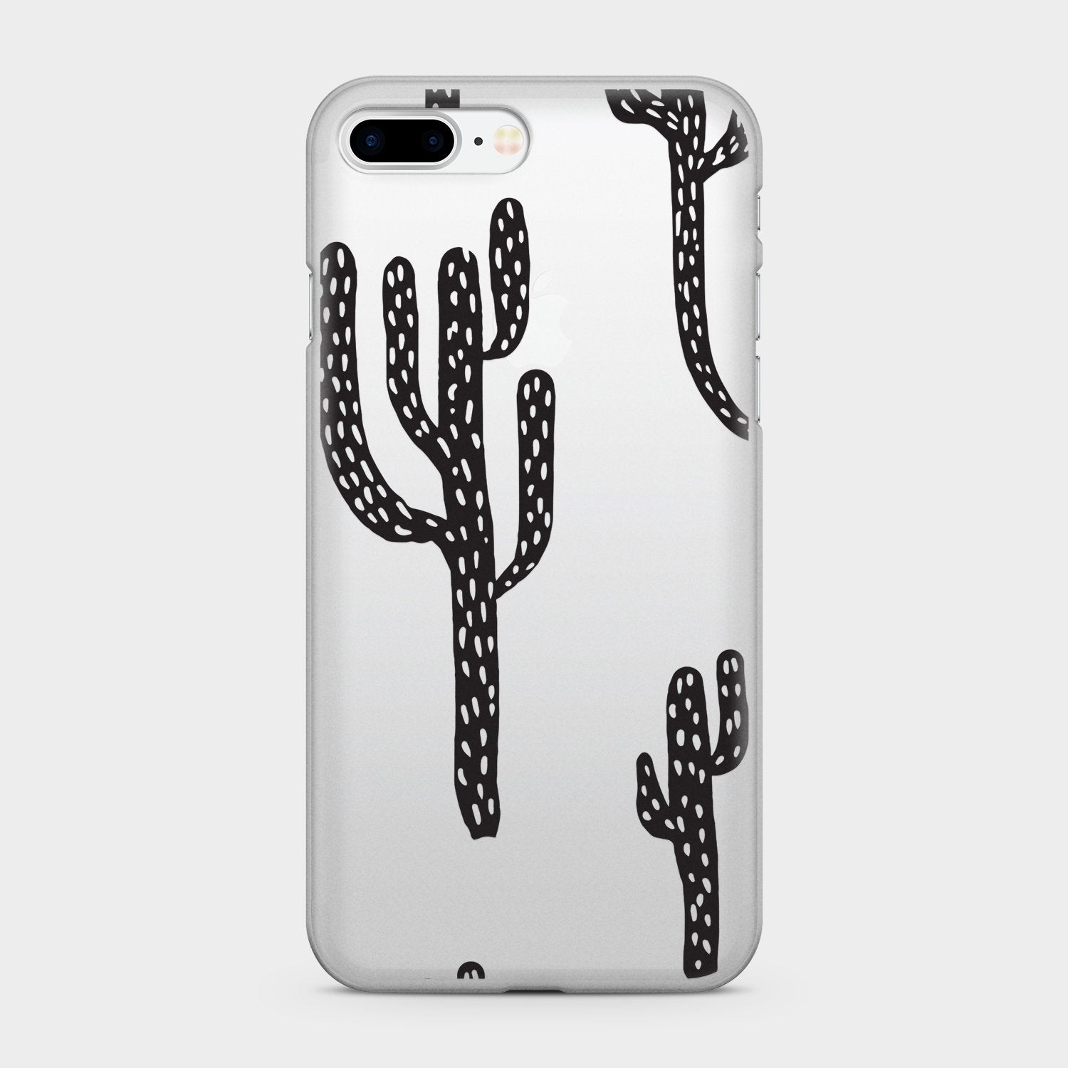 BLACK CACTUS v2 clear iPhone case (D71)