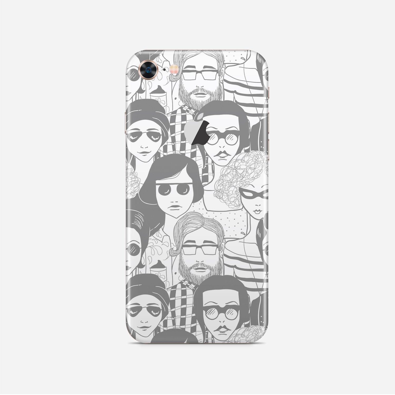 PEOPLE IN GREY Iphone/ Ipod vinyl skin