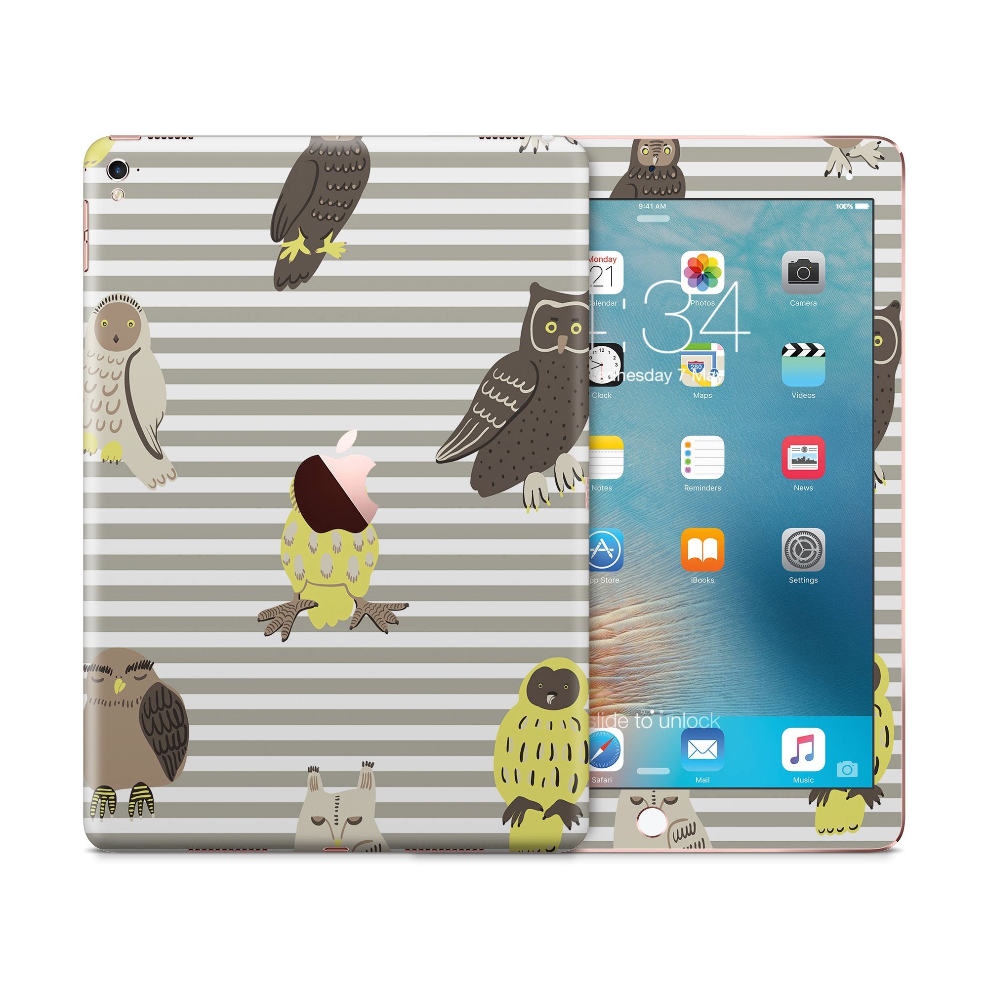 OWL Ipad tablet vinyl skin