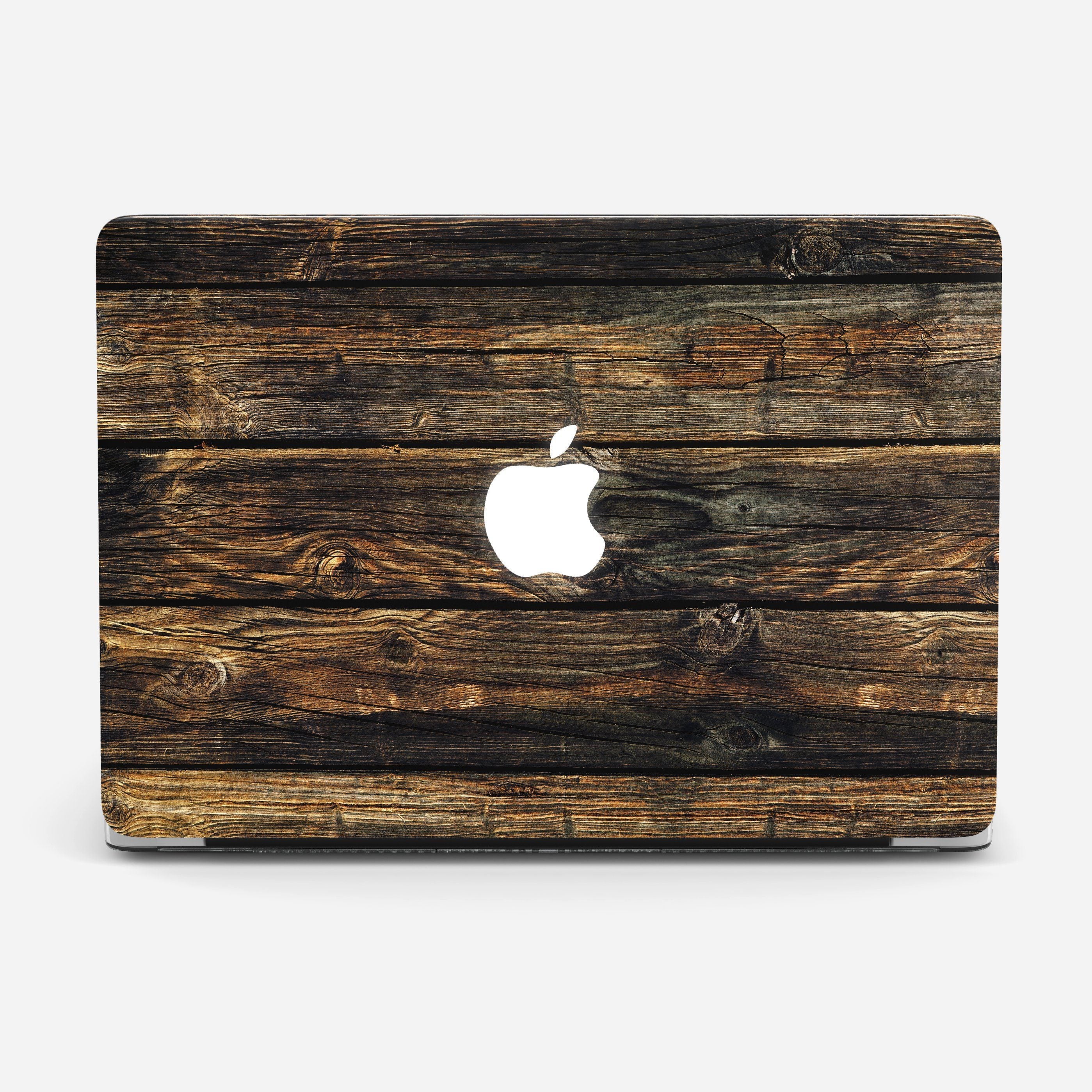 BROWN WOOD v3 laptop vinyl skin