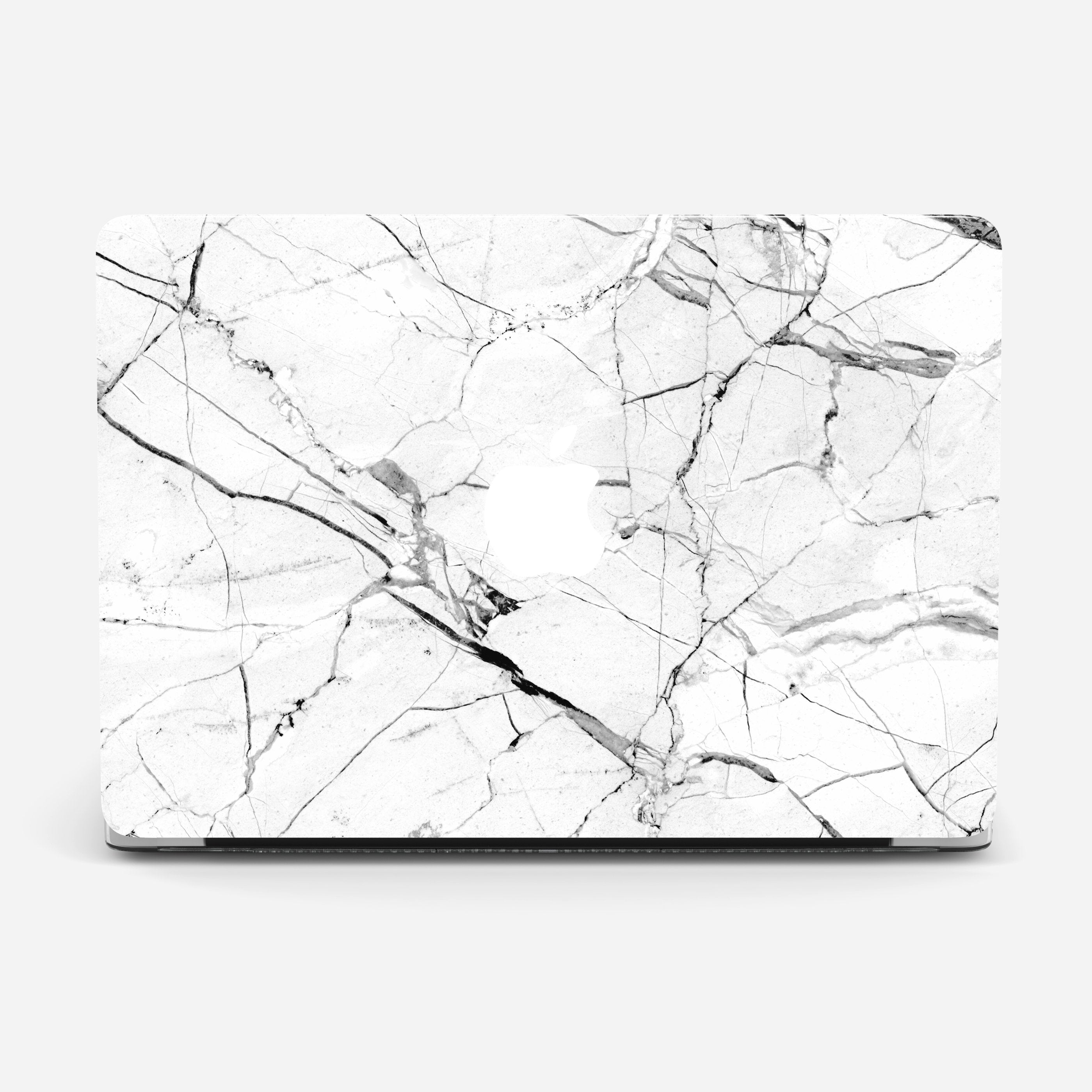 WHITE MARBLE v2 laptop vinyl skin