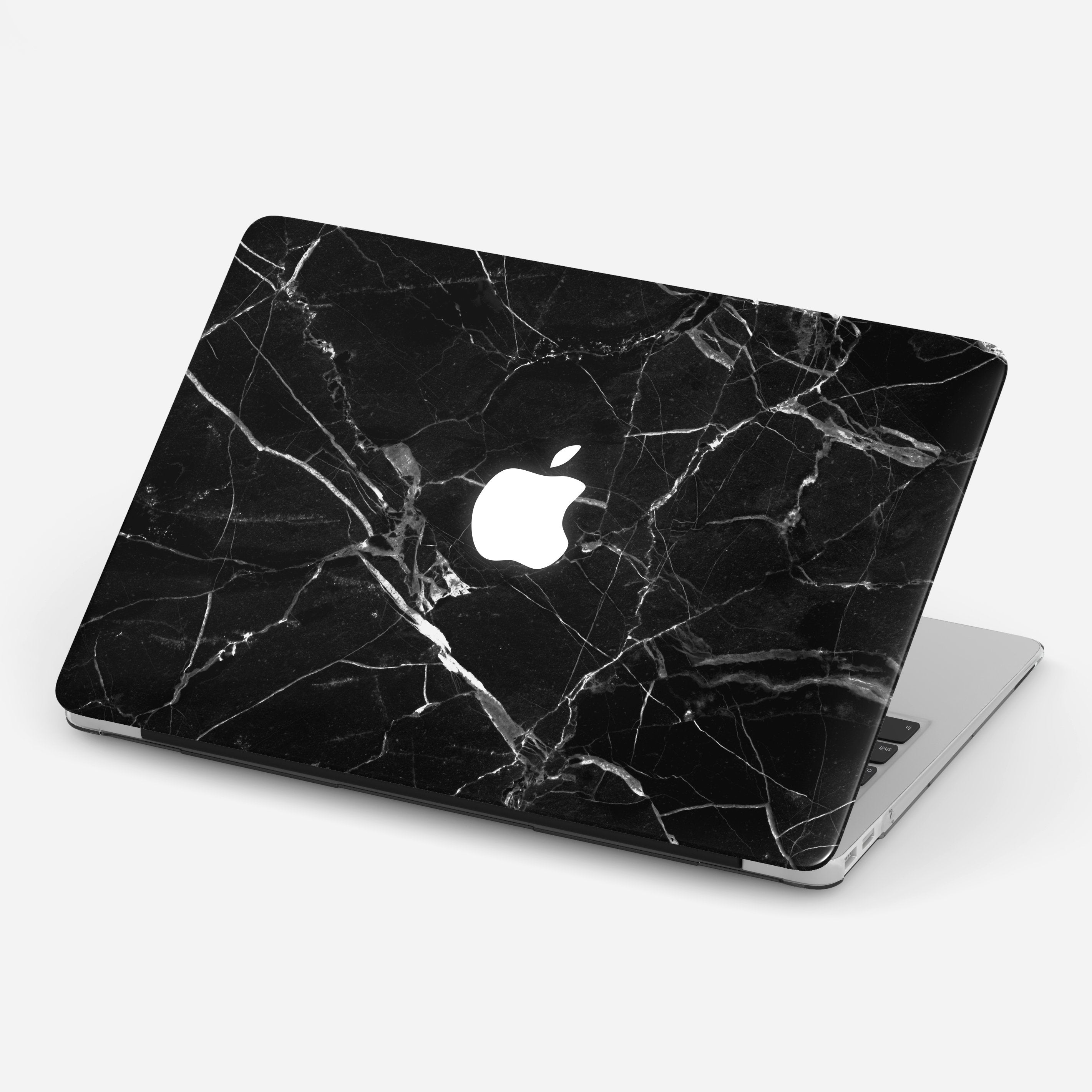 BLACK MARBLE laptop vinyl skin
