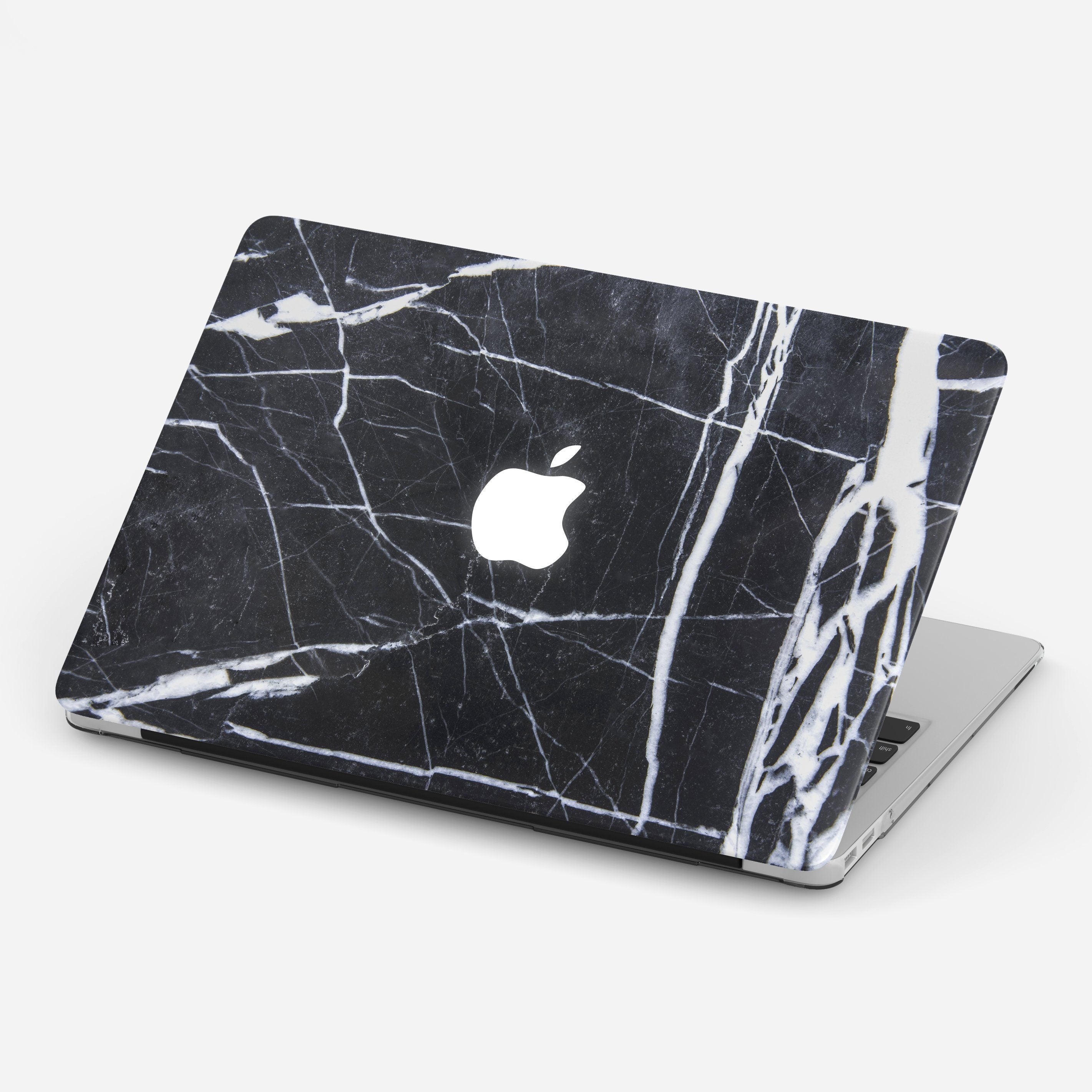BLACK MARBLE v2 laptop vinyl skin