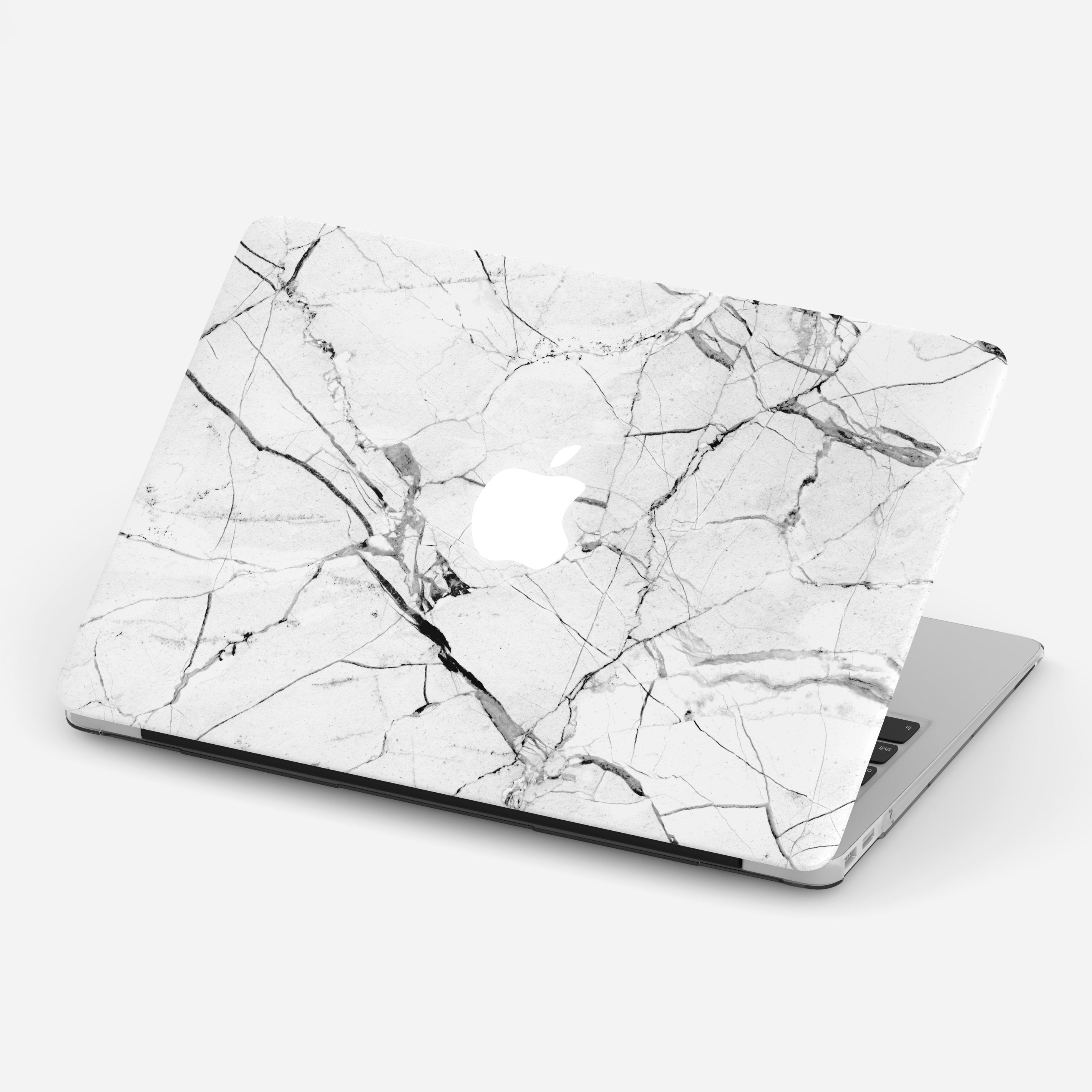 WHITE MARBLE v2 laptop vinyl skin
