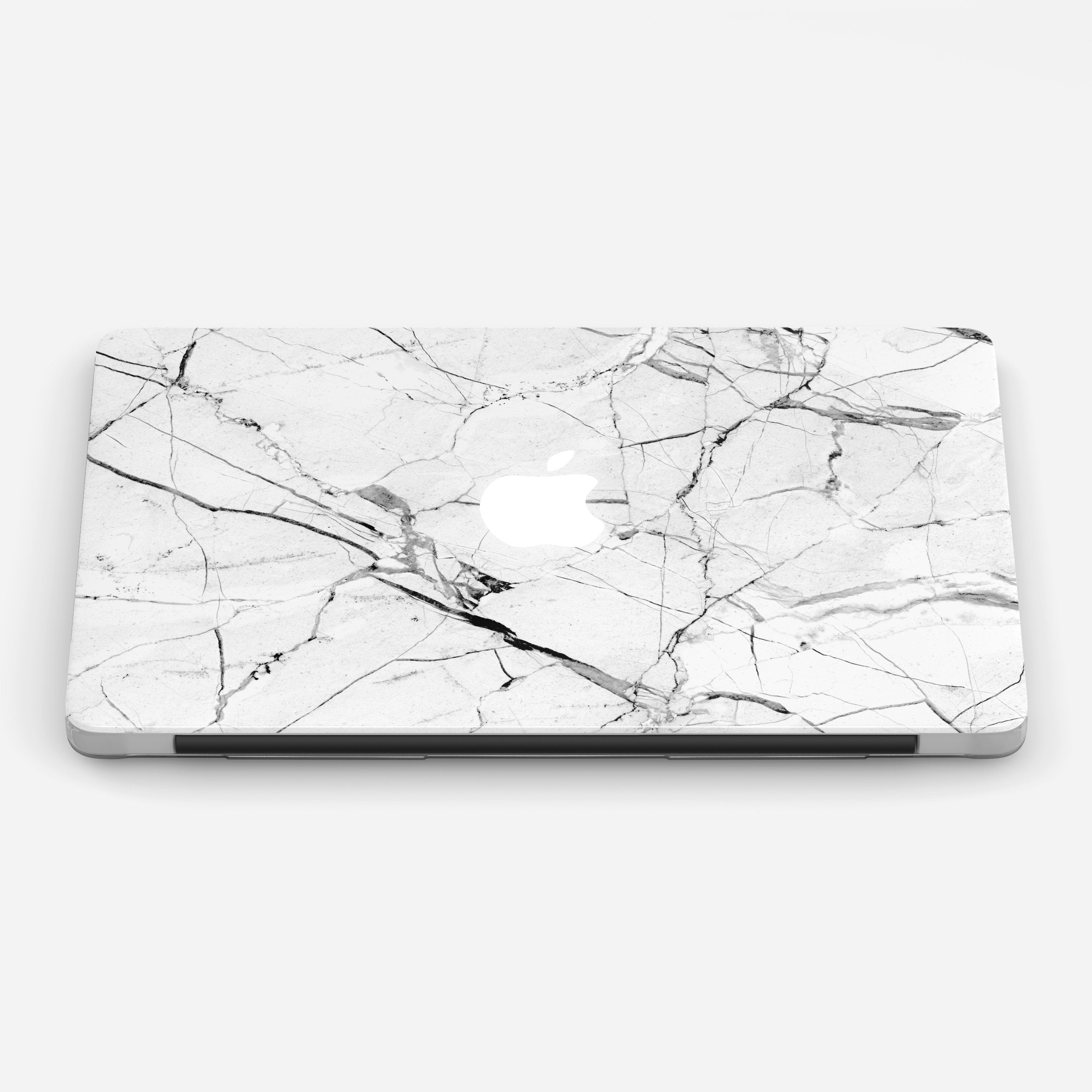 WHITE MARBLE v2 laptop vinyl skin